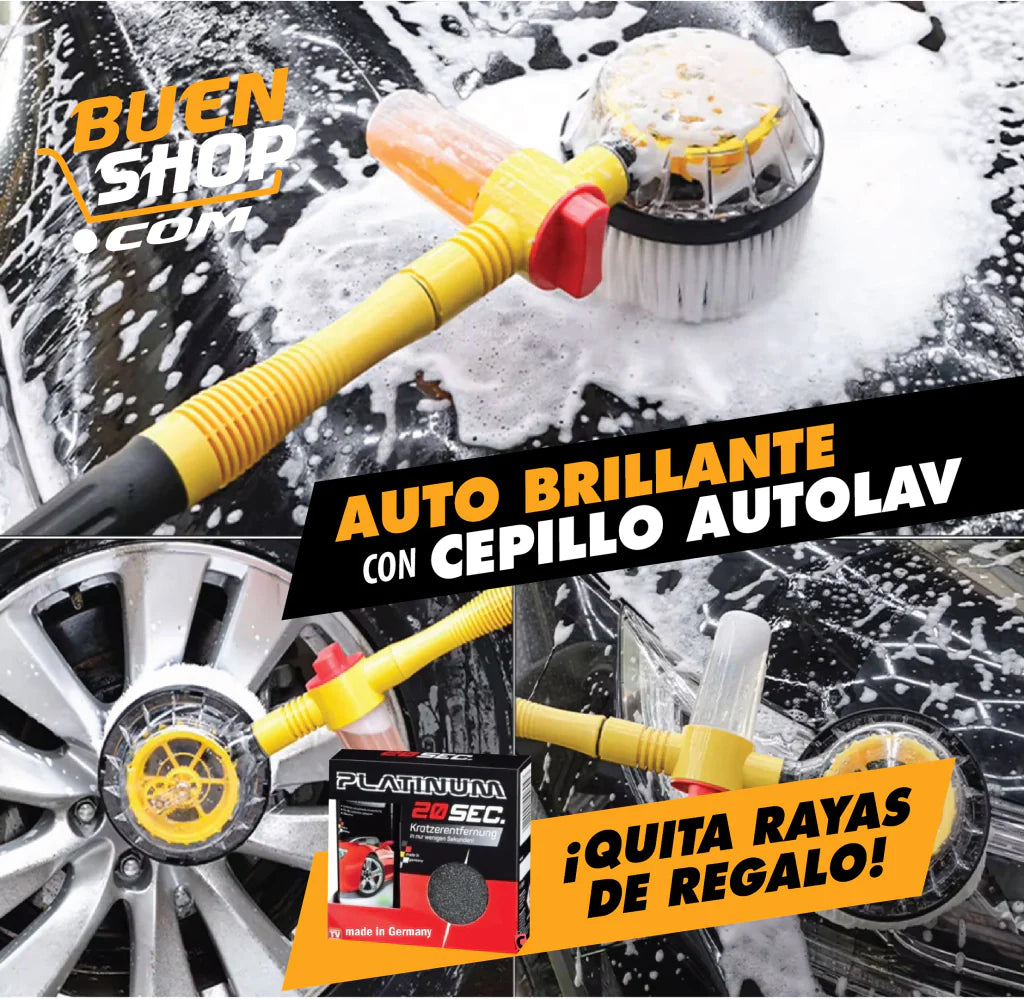 Tu auto brillante siempre! Cepillo AutoLav + Eliminador de rayones de regalo!