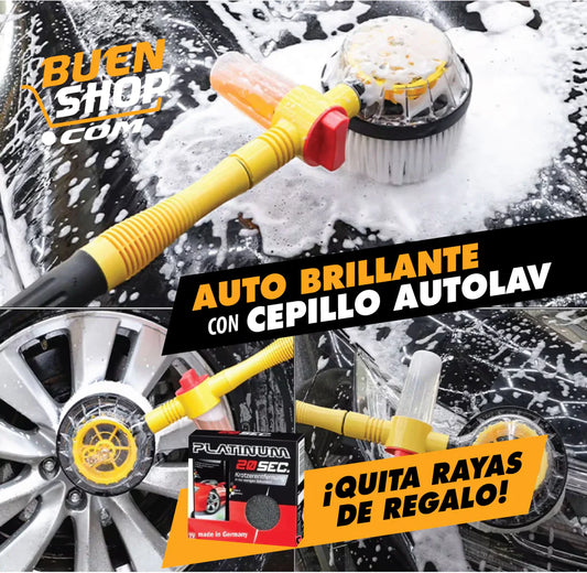 Tu auto brillante siempre! Cepillo AutoLav + Eliminador de rayones de regalo!